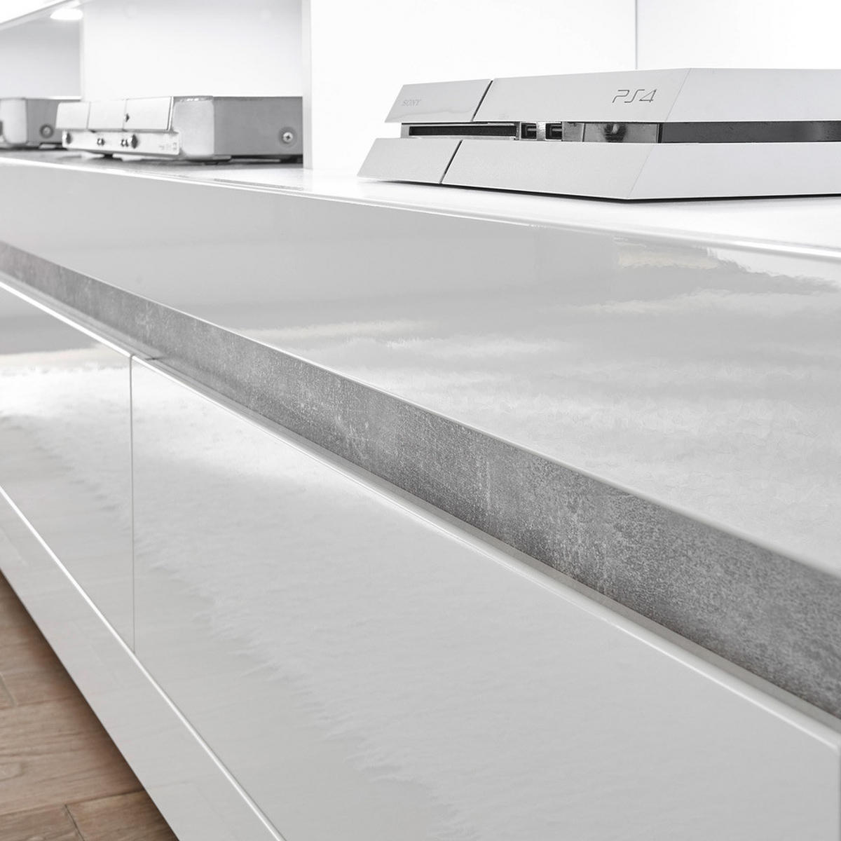 LOWBOARD Cogo-61 - Weiß, Holzwerkstoff (217/63/42cm) - Lomado