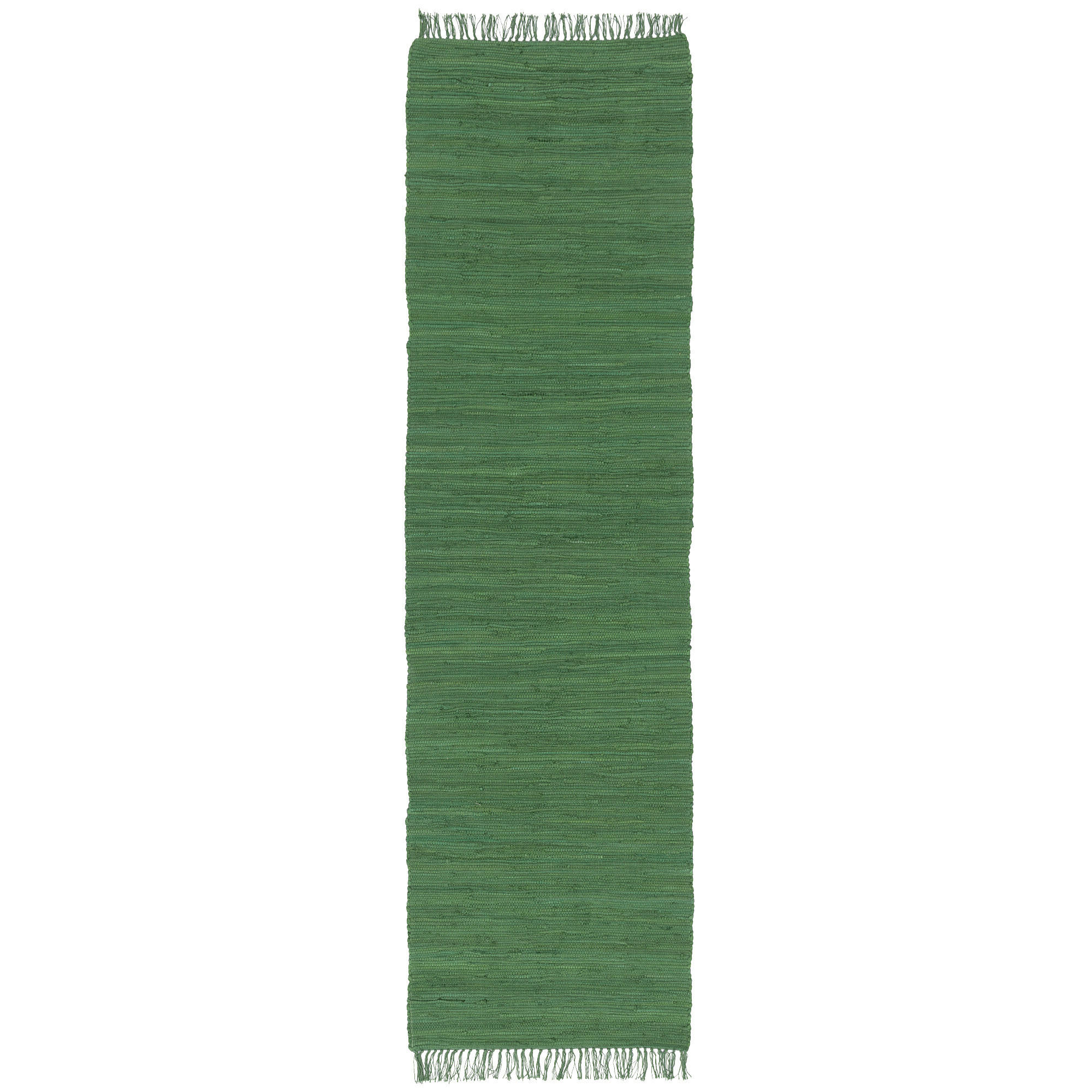 BAUMWOLLE NATUR TEPPICH LÄUFER JOLLY COTTON - Dunkelgrün, Textil (70/140cm) - Pergamon