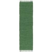 BAUMWOLLE NATUR TEPPICH LÄUFER JOLLY COTTON - Dunkelgrün, Textil (70/250cm) - Pergamon