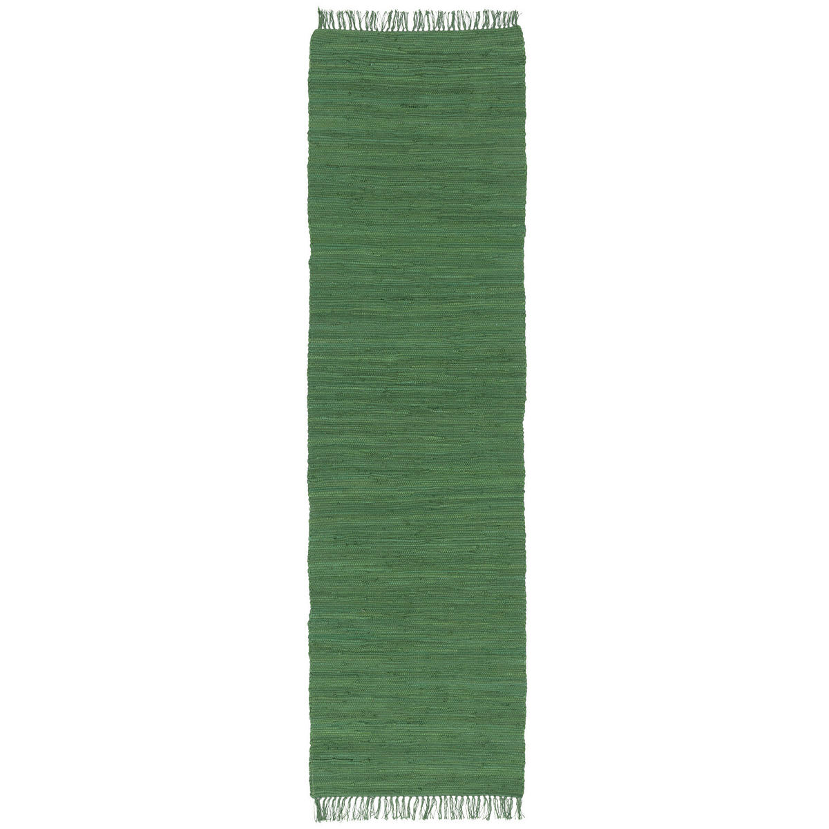 BAUMWOLLE NATUR TEPPICH LÄUFER JOLLY COTTON - Dunkelgrün, Textil (70/250cm) - Pergamon