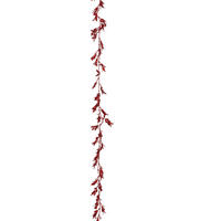 WEIHNACHTSGIRLANDE Glitzer 180 cm - Rot, Kunststoff (180cm) - Atmosphera Createur d´interieur