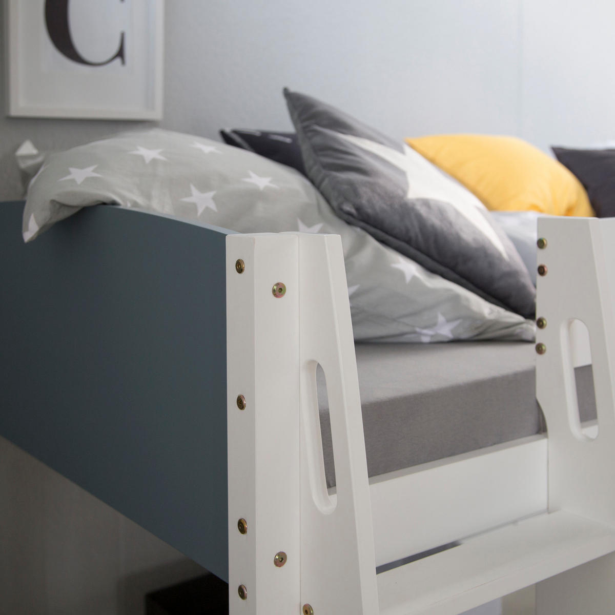 HOCHBETT 90/200 cm grau weiß - Weiß, Holz - Homestyle4u