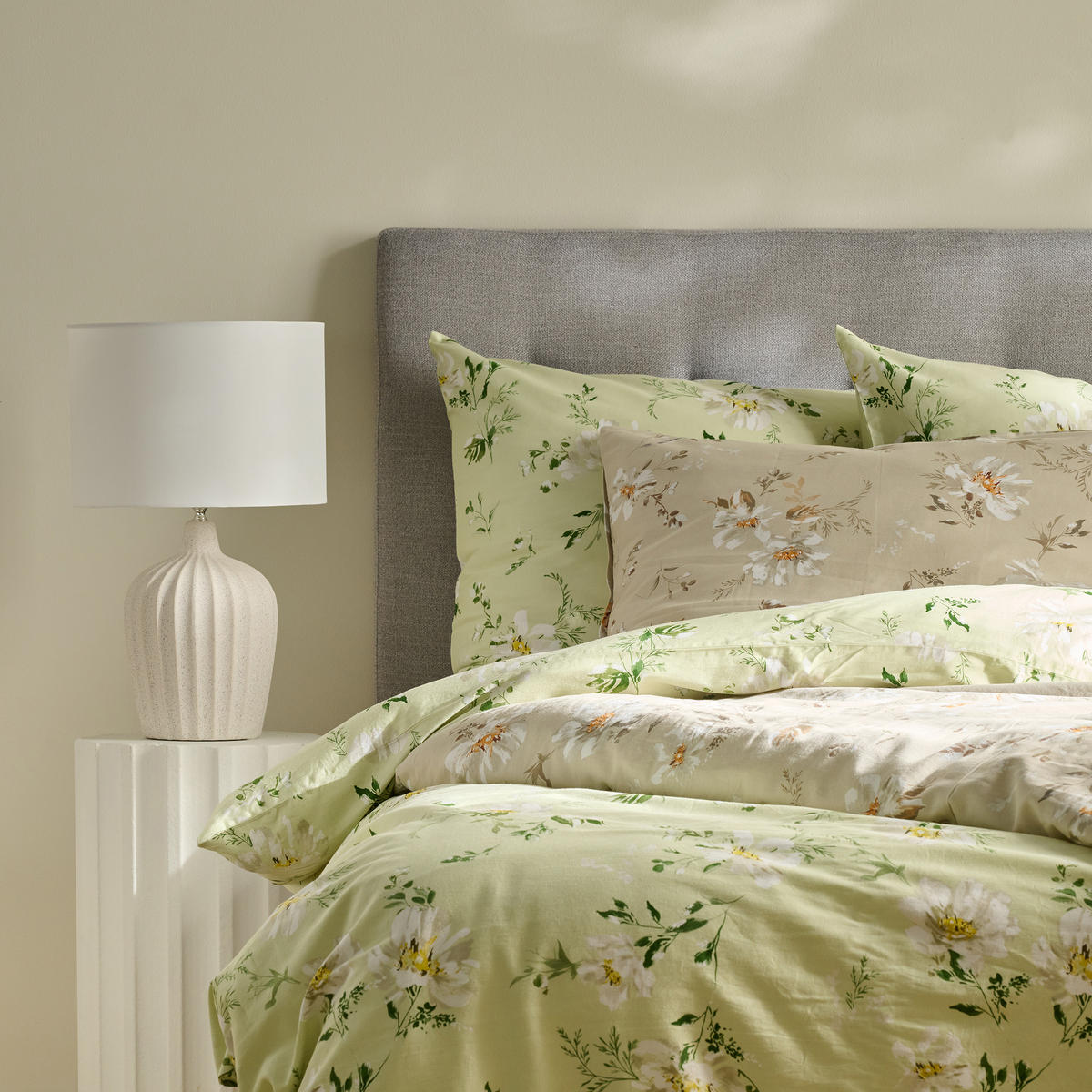 BETTWÄSCHE Jasmina - Hellgrün, Textil (200/220cm) - home&you