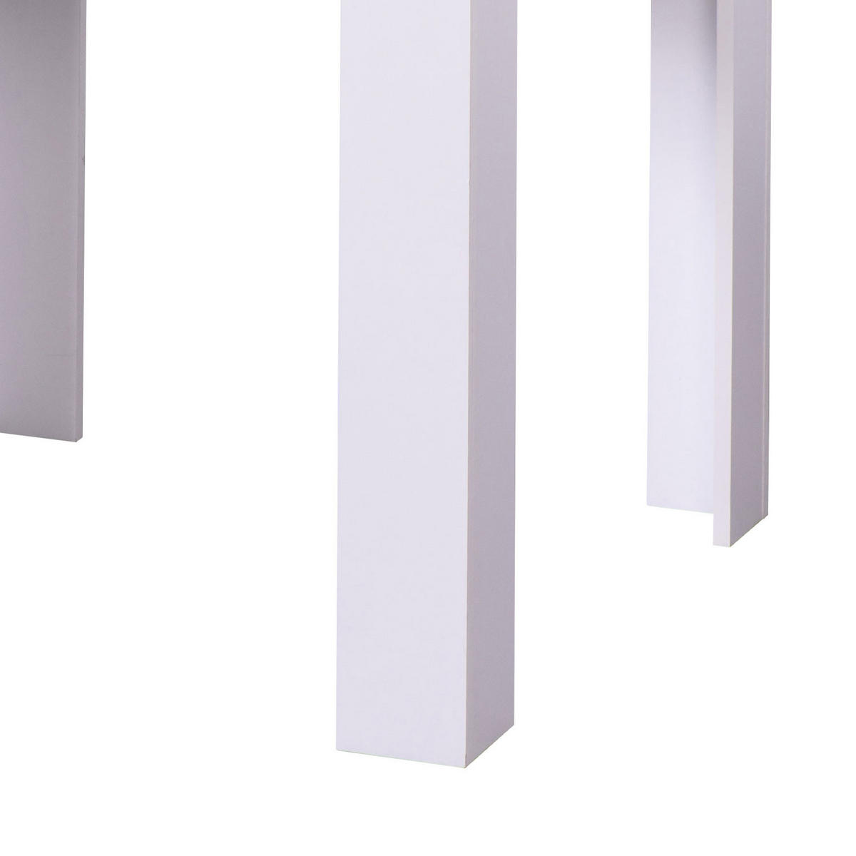 ESSTISCH in Holzwerkstoff 80/80/75 cm - Weiß, Holz (80/80/75cm) - Homestyle4u