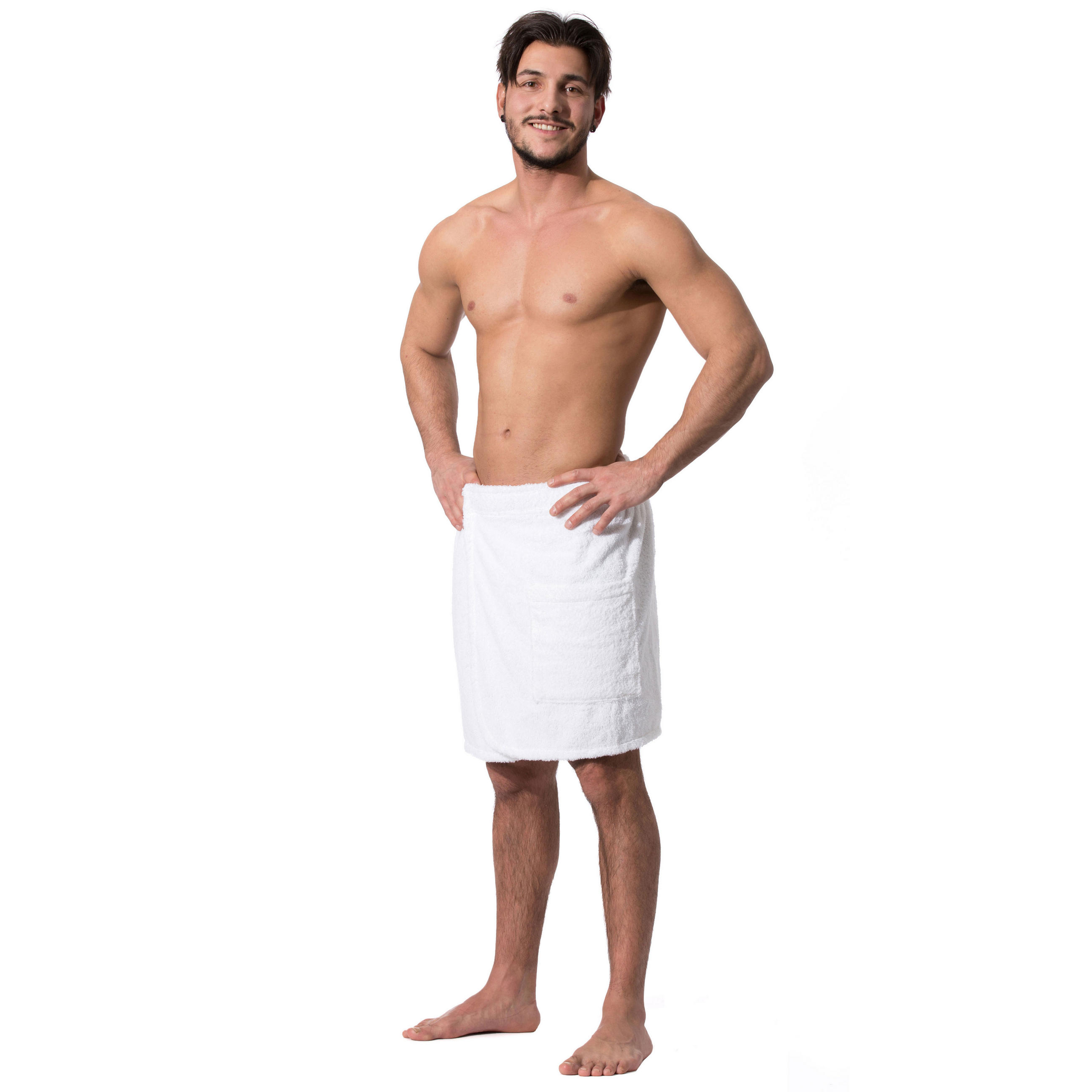 BADEMANTEL, L/XL, 100% Baumwolle, Weiß - Weiß, Textil (L/XLnull) - Zollner