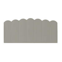 KOPFTEIL aus warmgrauem Samt 145/74/3 cm SHELL - Hellgrau, Textil (145/74/3cm) - RNT By Really Nice Things