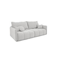 SCHLAFSOFA Morgano - Hellgrau, Holzwerkstoff/Textil (216/86/102cm) - Fun Möbel