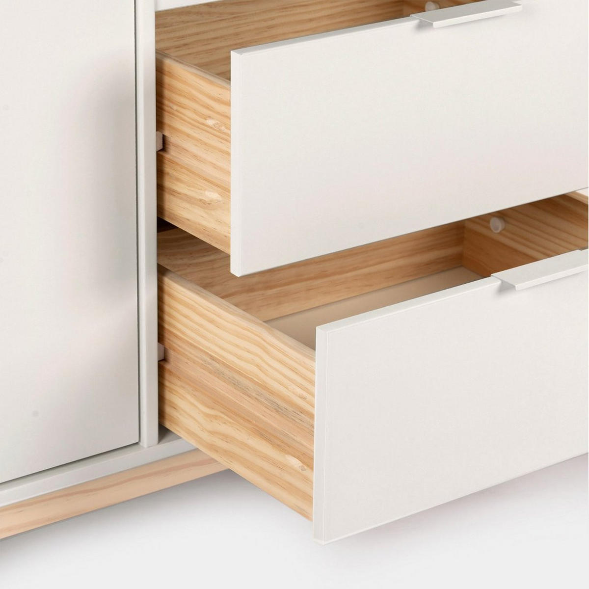 ANRICHTE NIEDRIGE Elian Weiß 150 cm x 78 cm - Weiß, Holzwerkstoff (150/78/38cm) - Klast Home