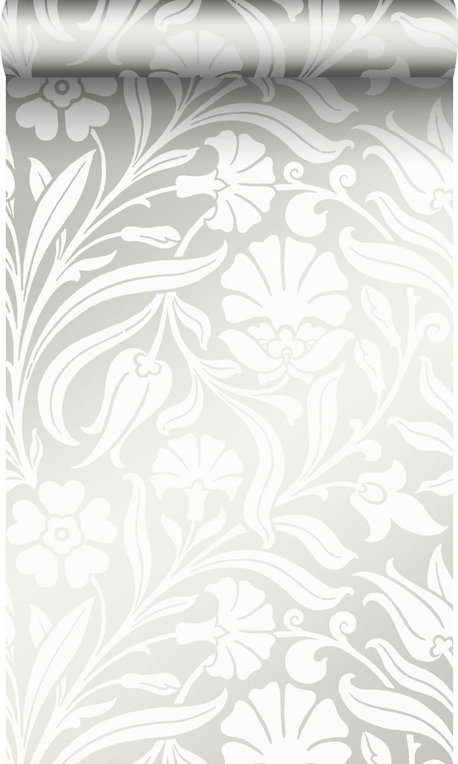 TAPETE Blumen 53 cm x 10.05 m - Weiß, Papier (53/1000cm) - Origin Wallcoverings