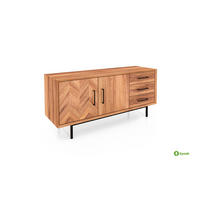 KOMMODE BREIT LEON Kernbuche - Kernbuche, Holz (144/65/45cm) - byoak