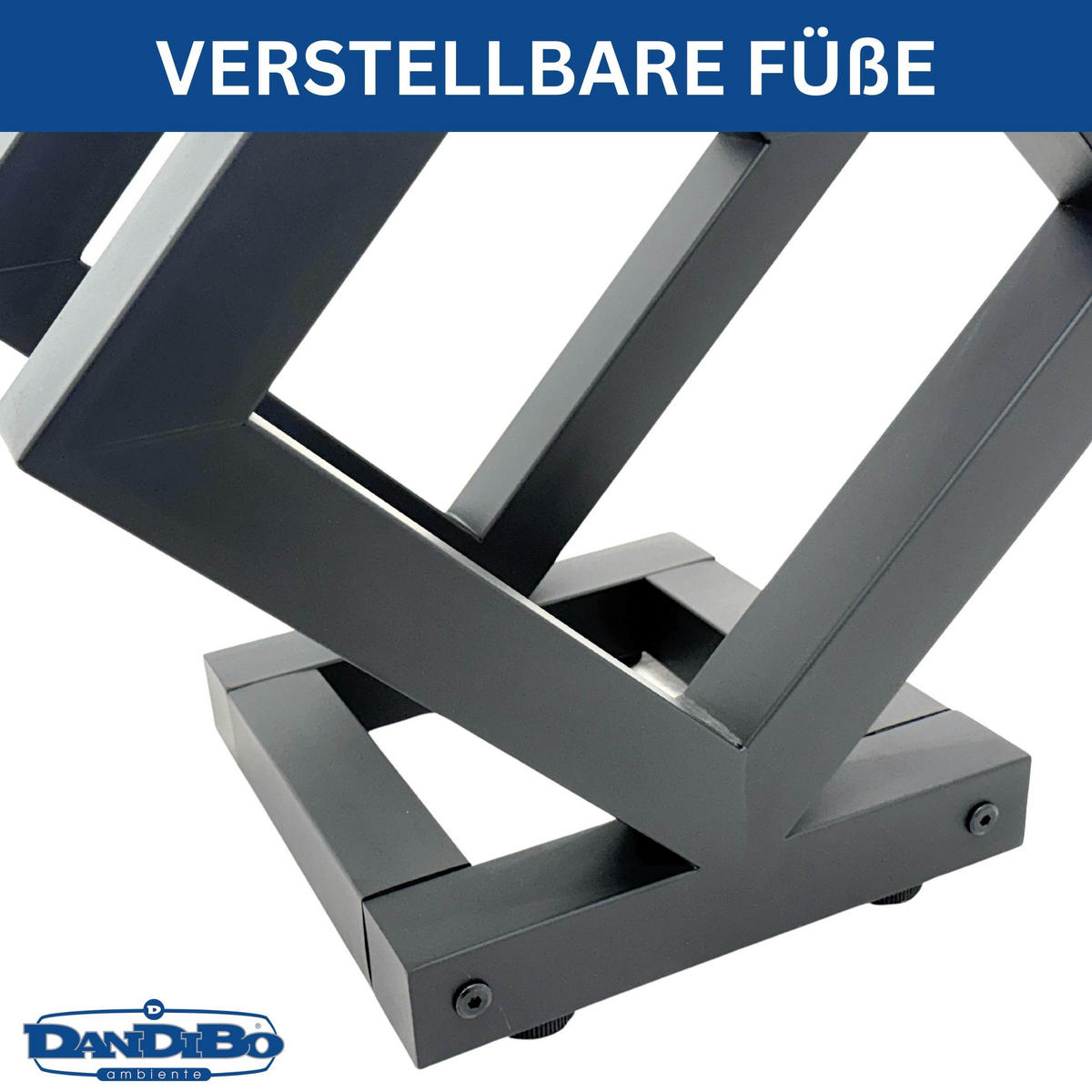 KAMINHOLZREGAL für Innen Metall Schwarz Würfel - Schwarz, Metall (50/55/30cm) - DanDiBo