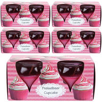 DUFTKERZEN Glas 10er-Pack Preiselbeer Cupcake - Pink, Glas (6/6cm)