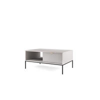 COUCHTISCH Font 104x46x68 cm - Modern Wohnzimmertisch Gefertigt aus Robuster Laminierter Spanplatte - Grau - Grau, Holzwerkstoff (46/104/68cm) - Chilly