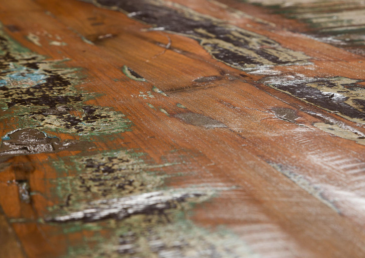 TV-BOARD Altholz 150x50x50 mehrfarbig lackiert NATURE OF SPIRIT #135 - Multicolor, Holz (50/50/150cm) - Massivmoebel24