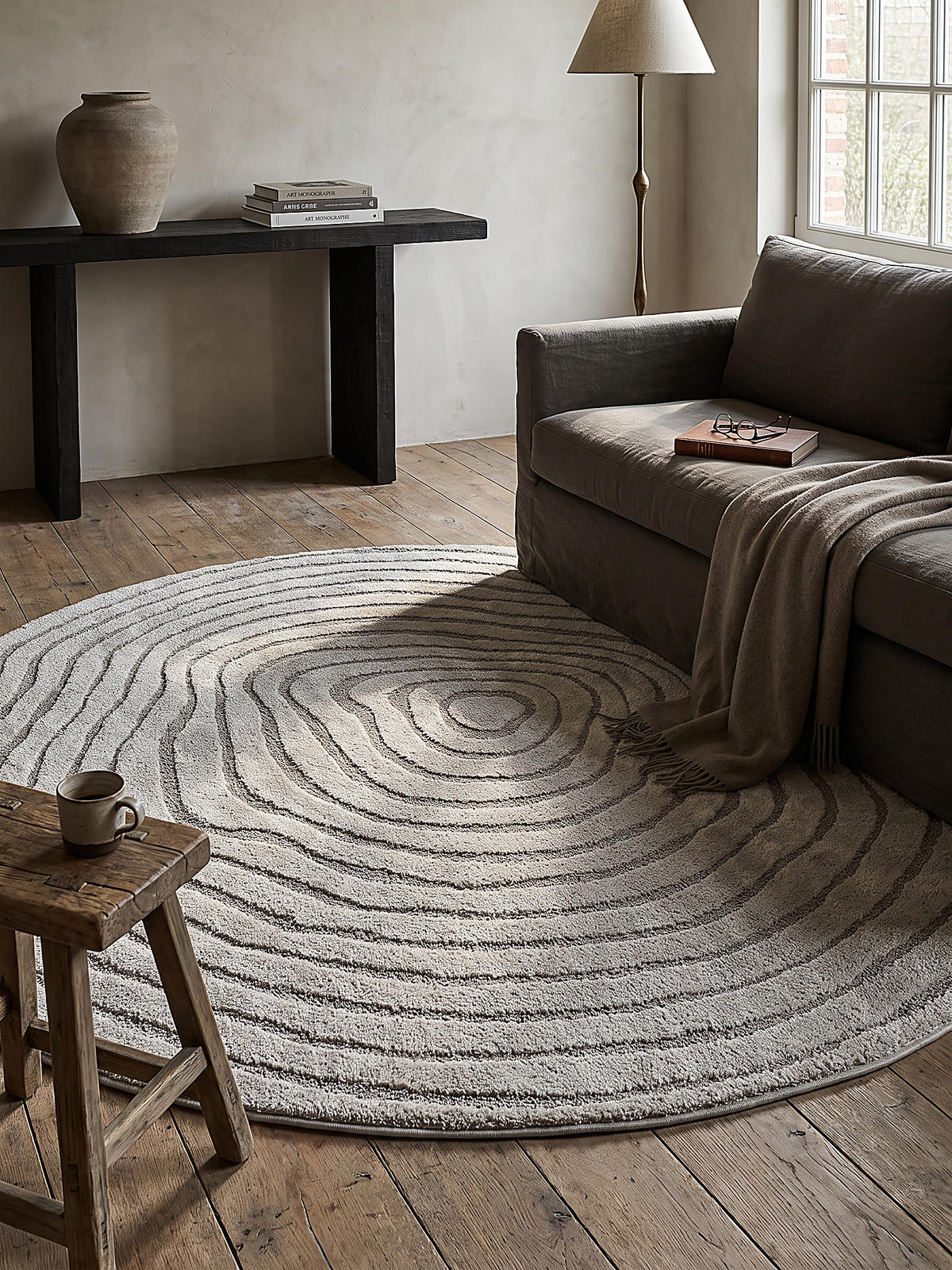 KURZFLORTEPPICH Streifen CETINA Polypropylen - Grau, Textil (200/200cm) - KADIMA DESIGN