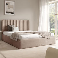 POLSTERBETT BEA II Bettkasten Lattenrost 180x200 Dunkelbeige - Beige, Holz (180/200cm) - Furnistar