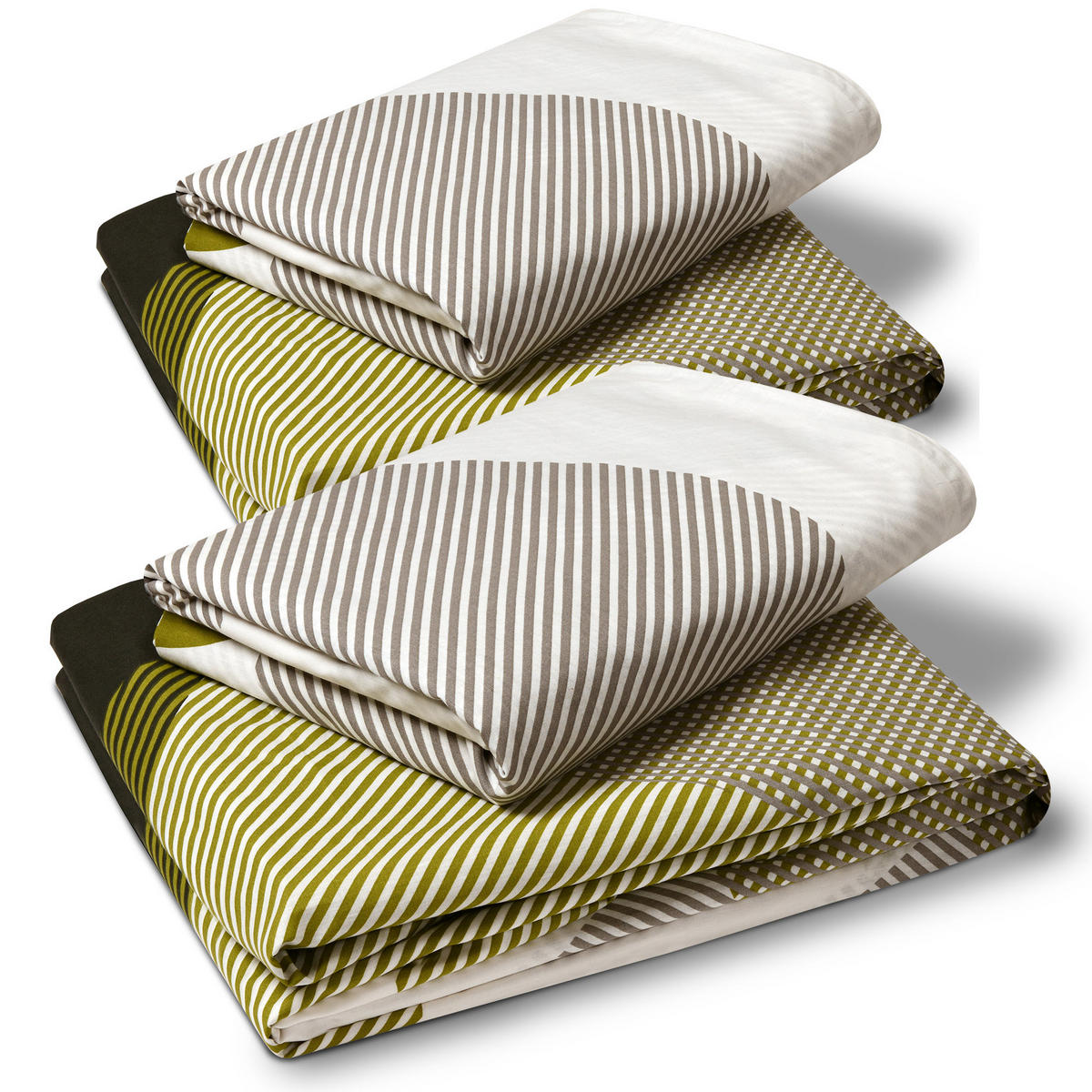 BETTWÄSCHE Nela 135x200cm + Kissenbezug 80x80cm Ornamente Renforcé 2er Set - Multicolor, Textil (135/200cm)
