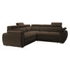 ECKSOFA Boston Maxi - Chromfarben/Braun, Holz/Textil (260/260cm) - MIRJAN24