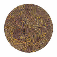 TEPPICH Black Gold Meditation 240/240 cm - Braun, Textil (240/240cm) - Louis De Poortere