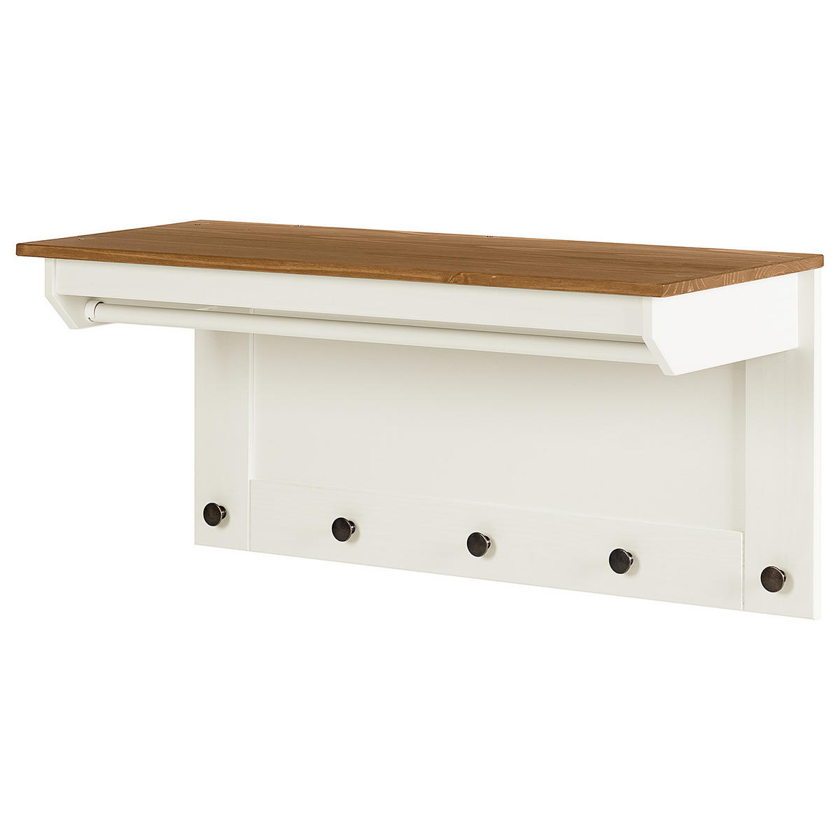 WANDGARDEROBE - Kiefer massi - Kieferfarben, Holz (90/42/35cm) - home24