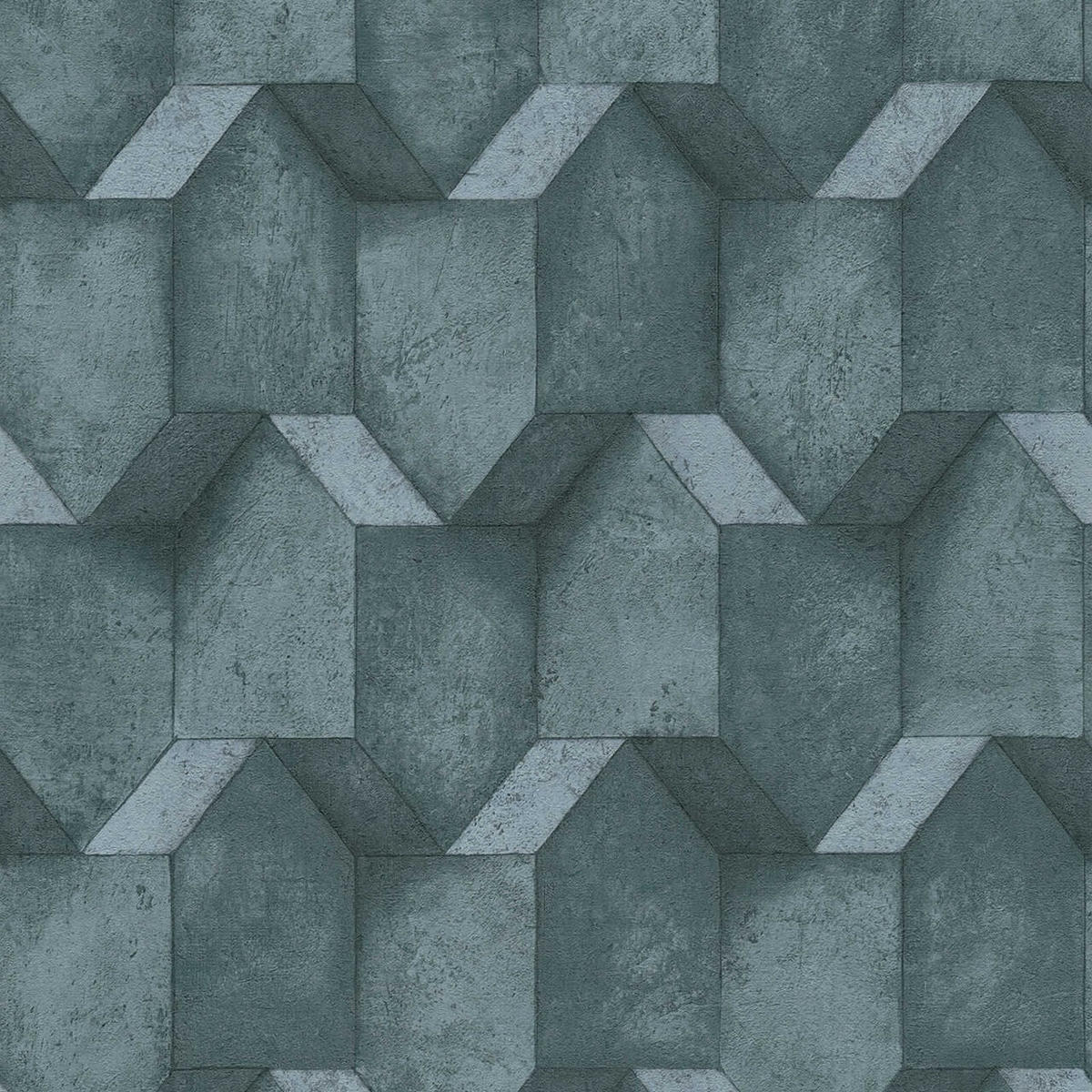VLIESTAPETE Blau 53/1005 cm - Türkis, Textil (53/1cm) - KUNSTLOFT