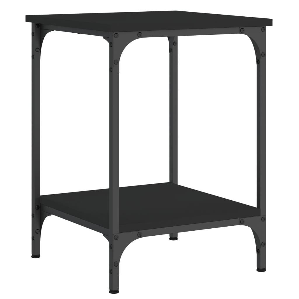furnicato Couchtisch Schwarz 40x55x40 cm