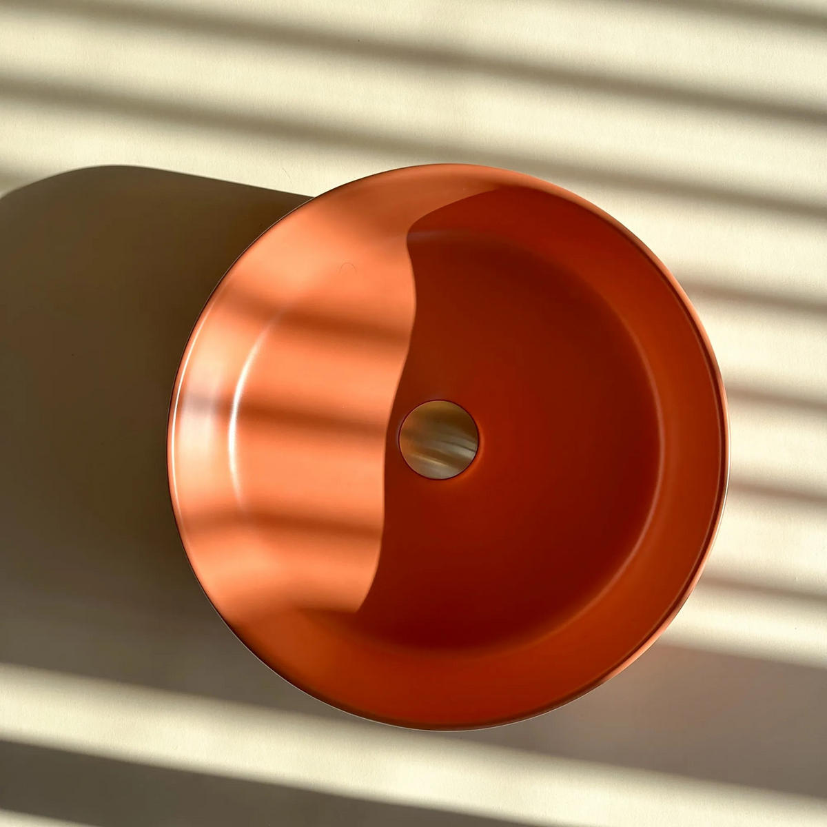 AUFSATZWASCHBECKEN Rea Sami Terra Matt - Orange, Keramik (36/11.5/36cm) - REA