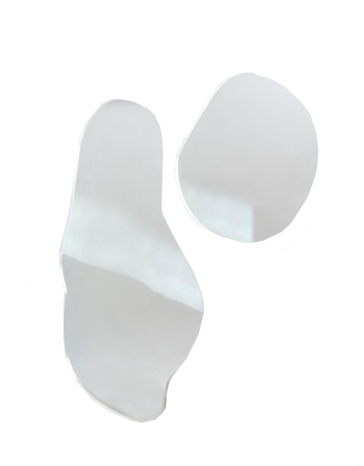 SPIEGEL aus Acryl 2er-Set ORGANIC - Transparent, Kunststoff (23/50/1cm) - RNT By Really Nice Things