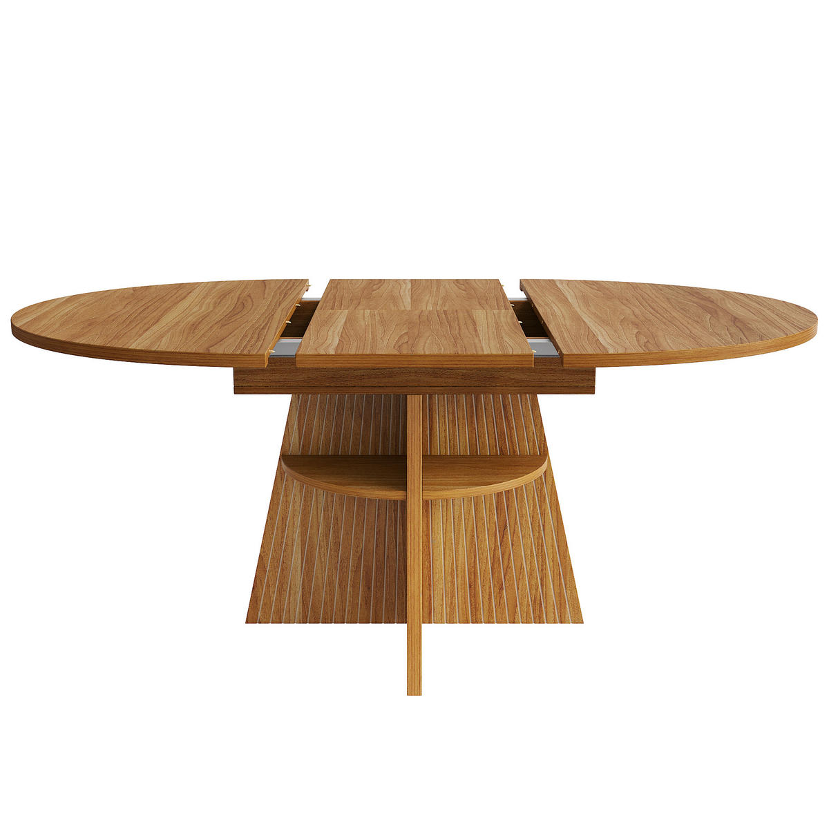 ESSTISCH ausziehbar 110-150/110/76 cm mit Ablagefach DE-39622 Dunkelbraun - Braun, Holzwerkstoff (110/110/76cm) - ComfortXL