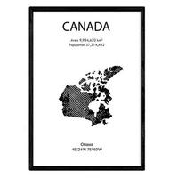 POSTER Länder & Kontinente Kanada A3 Rahmenlos - Klar, Papier (29.7/5/42cm) - Nacnic