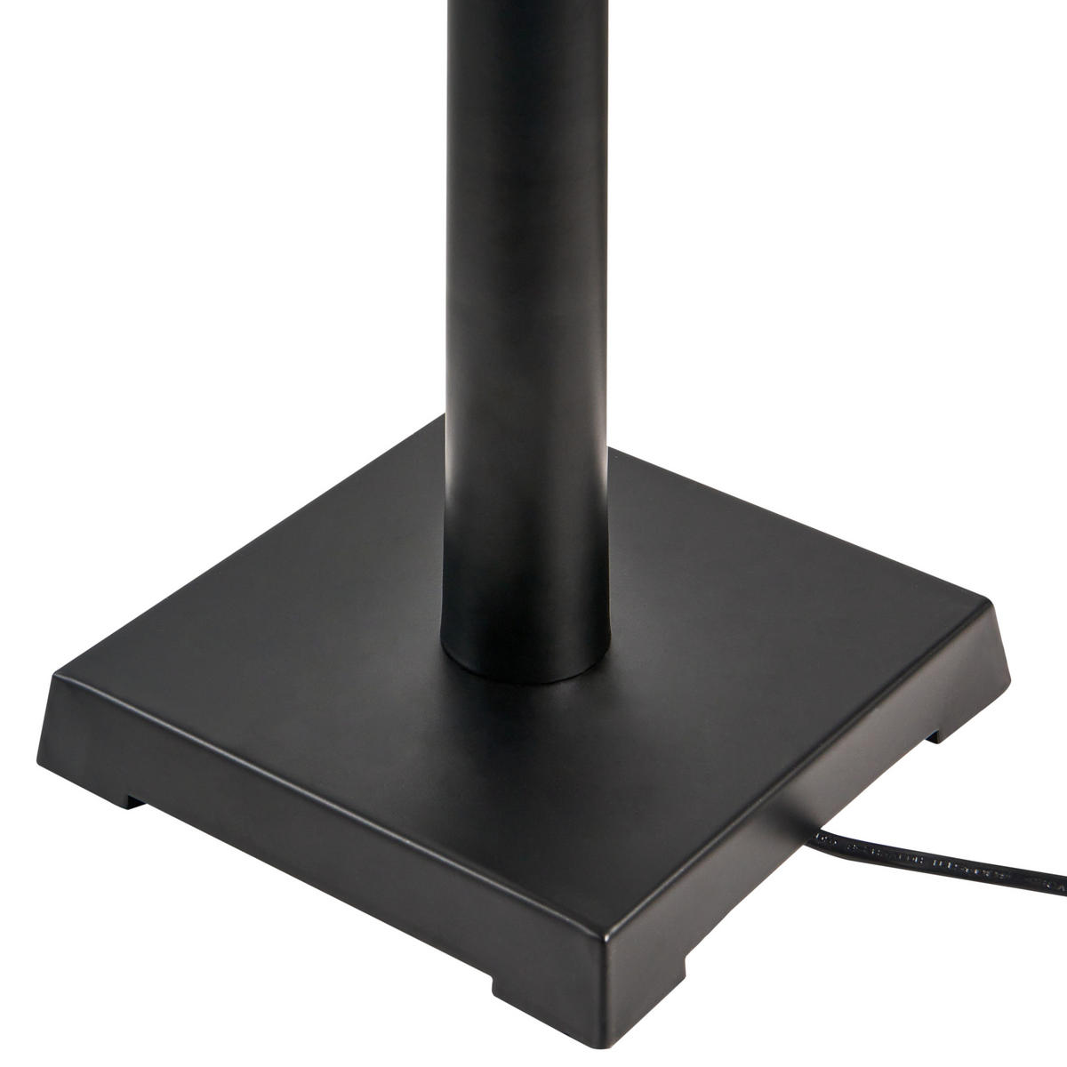 TISCHLAMPE Metall Schwarz Dhud - Schwarz/Weiß, Metall (34/34/58cm) - Beliani