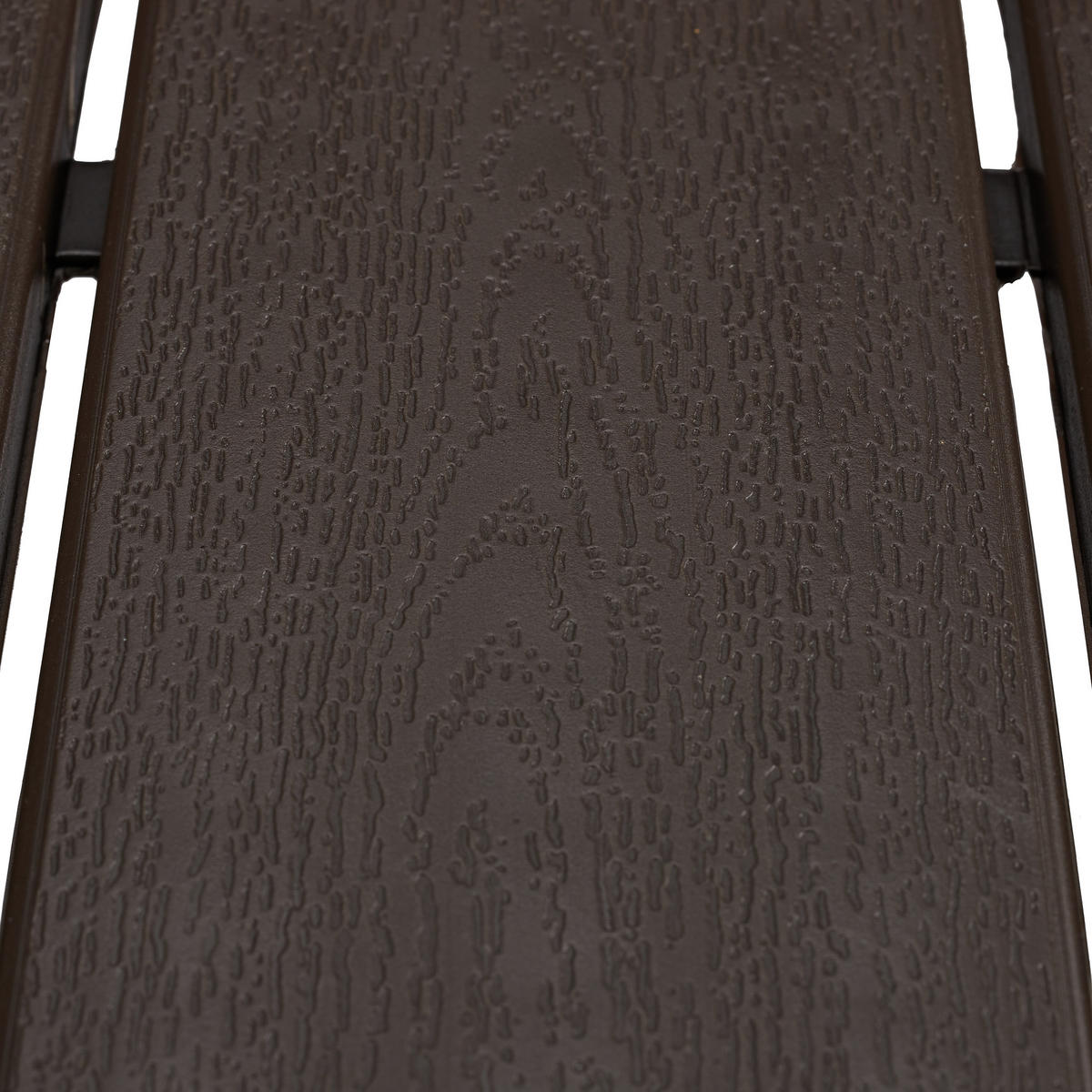 GARTENTISCH - Braun, Kunststoff/Metall (77.5/77.5/74.5cm) - Relaxdays