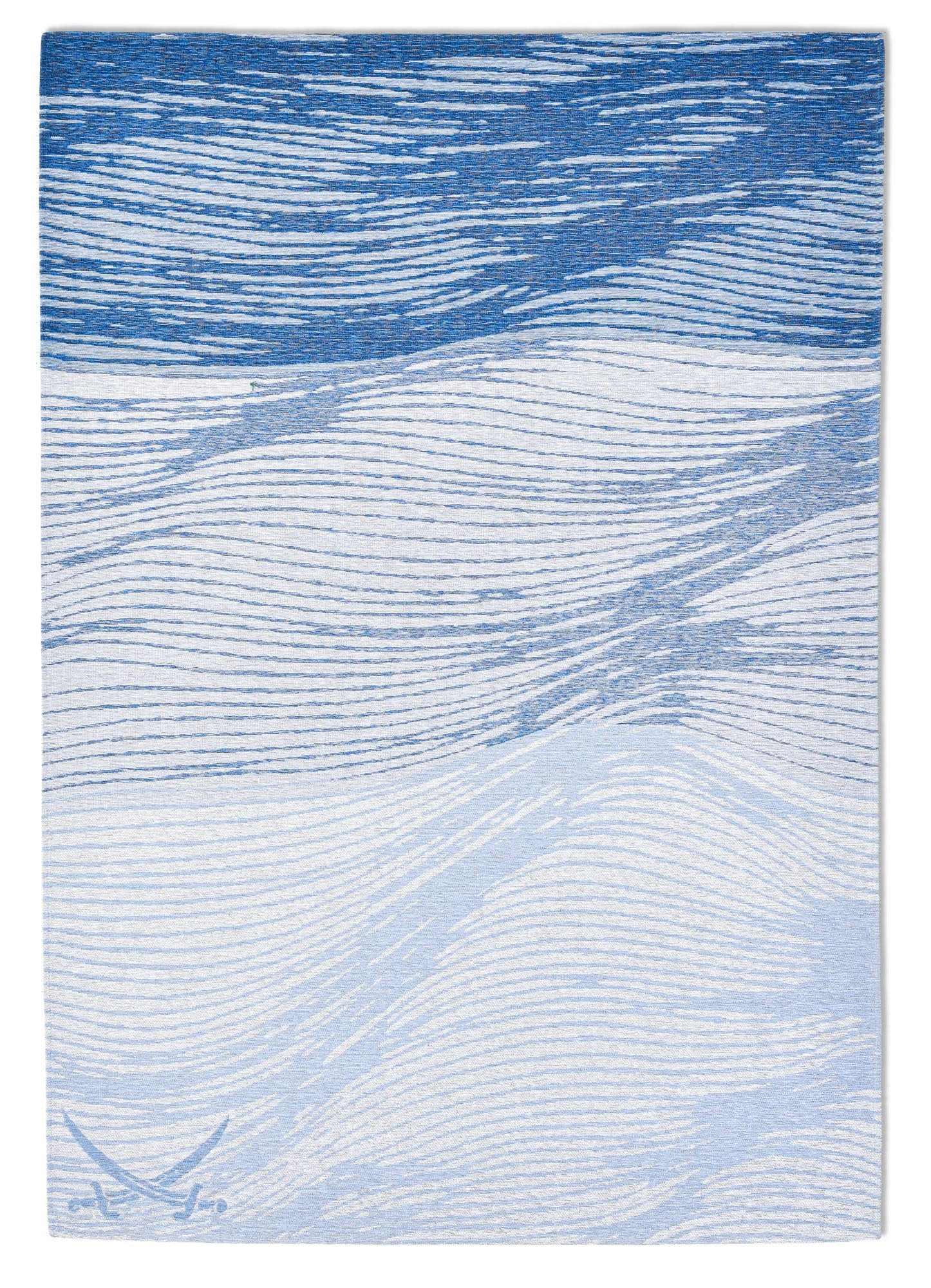 FLACHWEBTEPPICH Keitum 60x90 cm - Blau, Textil (60/90cm) - Sansibar SYLT