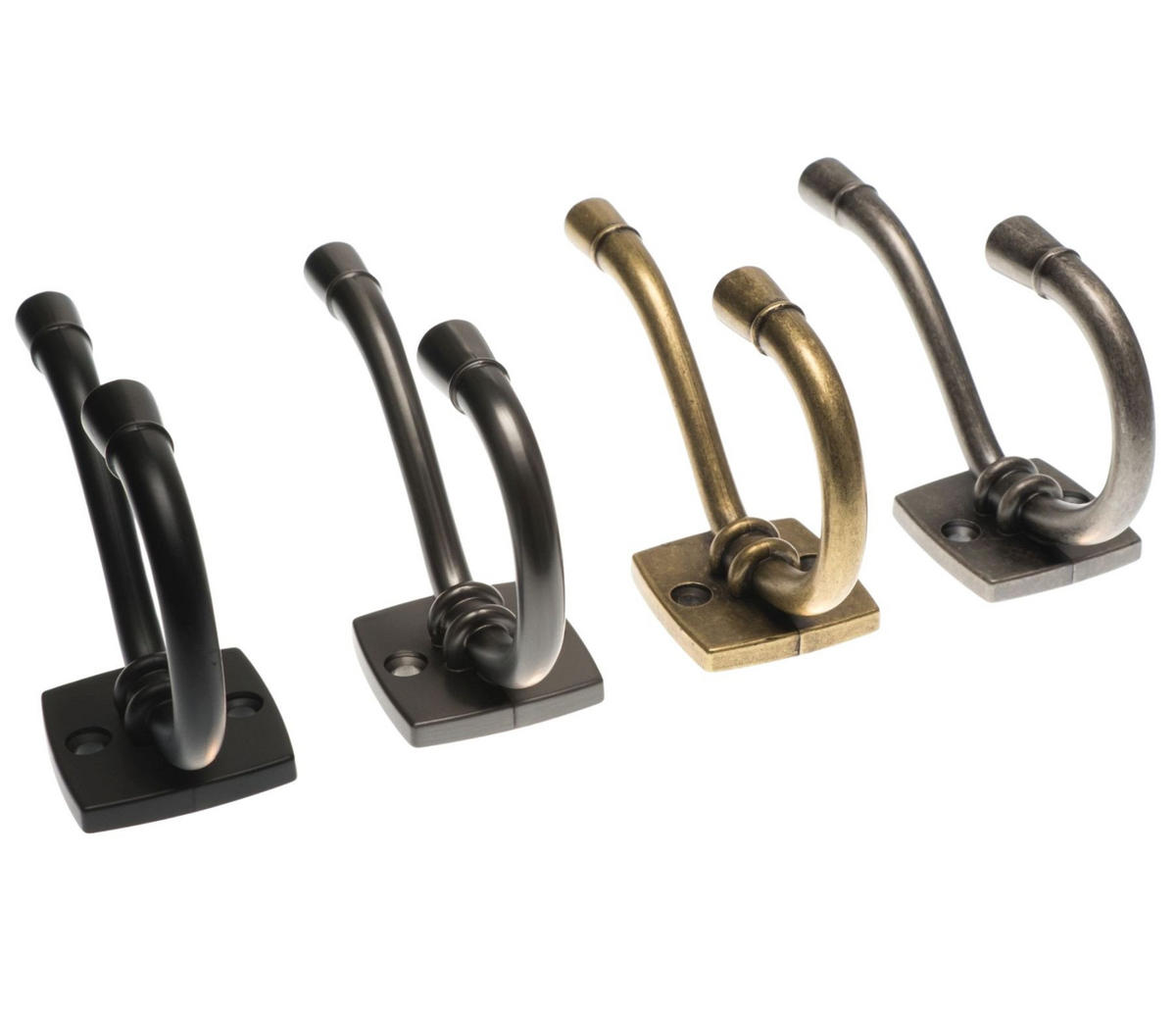 GARDEROBENHAKEN Argo Kleiderhaken Titanfarbig Wandhaken modern Haken zeitlos - Anthrazit, Metall (4/12/12cm) - Livingpoint24