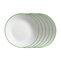 SUPPENTELLER Adela grün ø 20 cm 6er Set - Grün, Keramik (20cm) - Ritzenhoff Breker