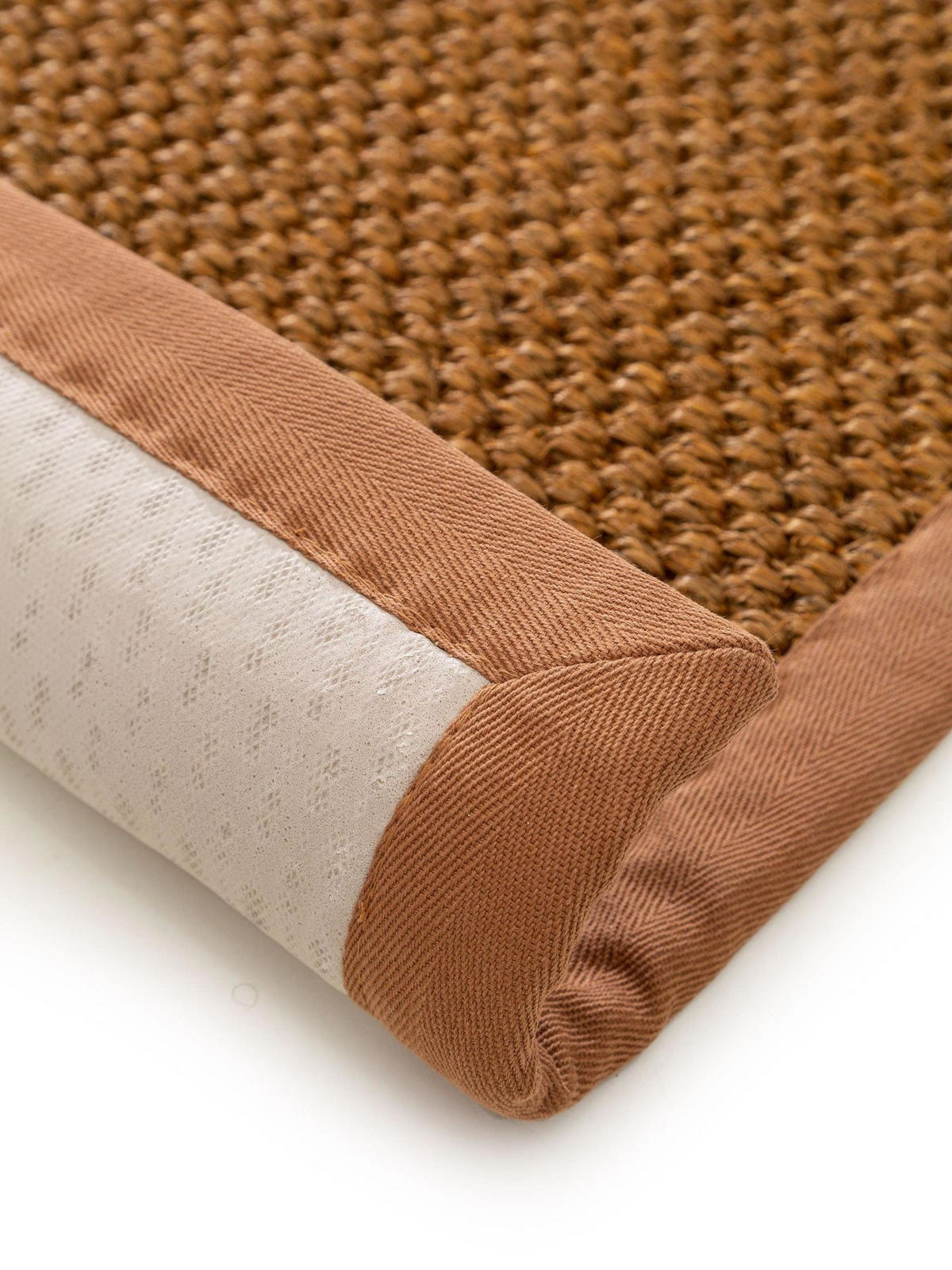 FUSSMATTE Greta Braun - Braun, Naturmaterialien (60/1cm) - KUNSTLOFT