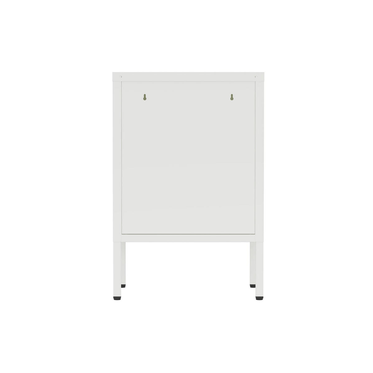 NACHTSCHRANK mit Tür Weiß 40/35/60 - Weiß, Metall (40/60/35cm) - Mobili Rebecca