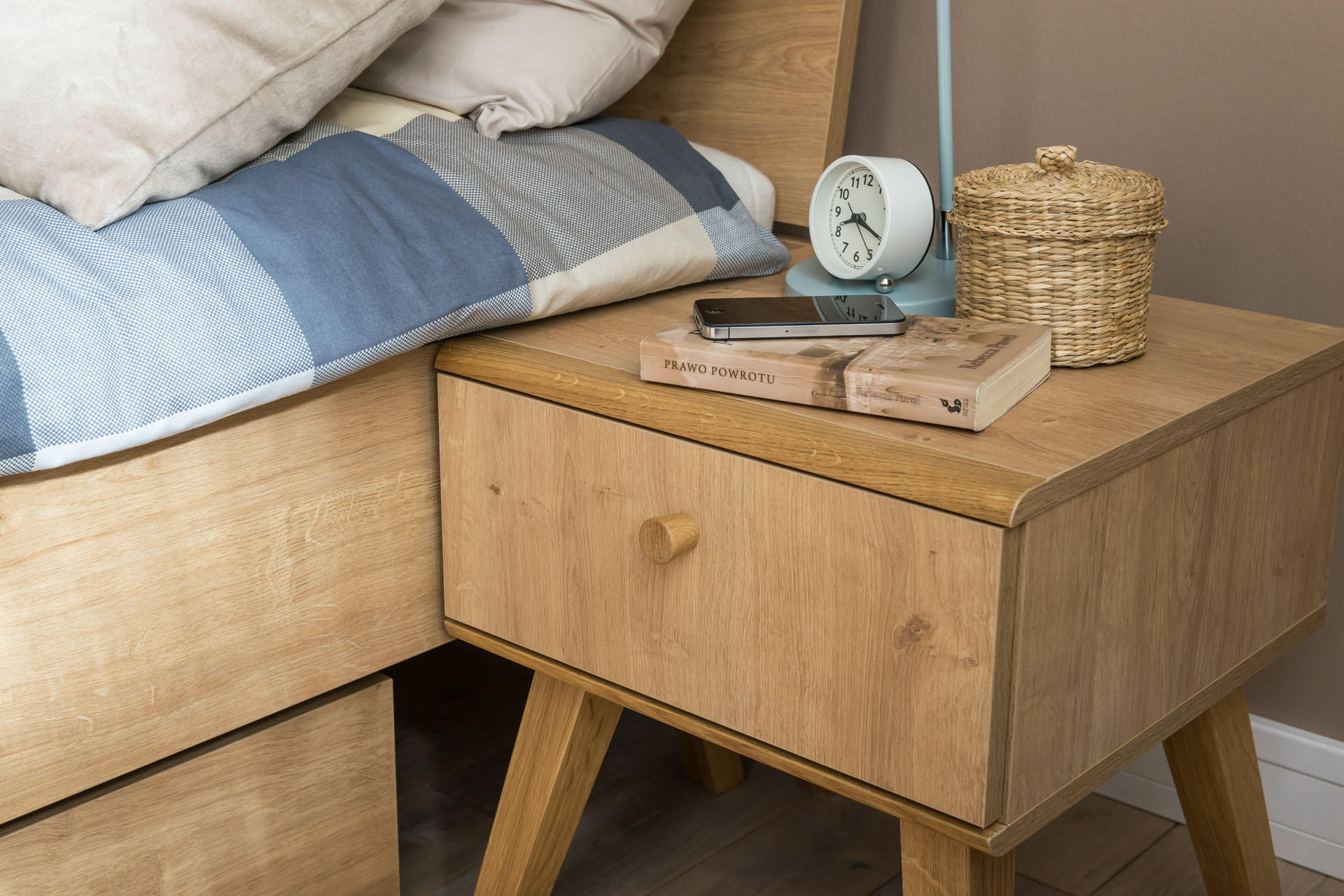 NACHTTISCH NATURE - Eichefarben, Holzwerkstoff (40/45/40cm) - Vox Möbel