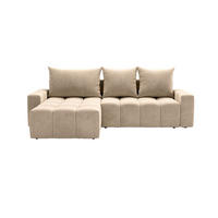 ECKSOFA Bresso Beige - Beige, Holz/Textil (255/168cm) - Graingold