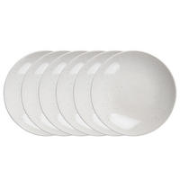 PASTATELLER (6er Set) Lynn - Weiß, Keramik (22/22/5cm) - Butlers