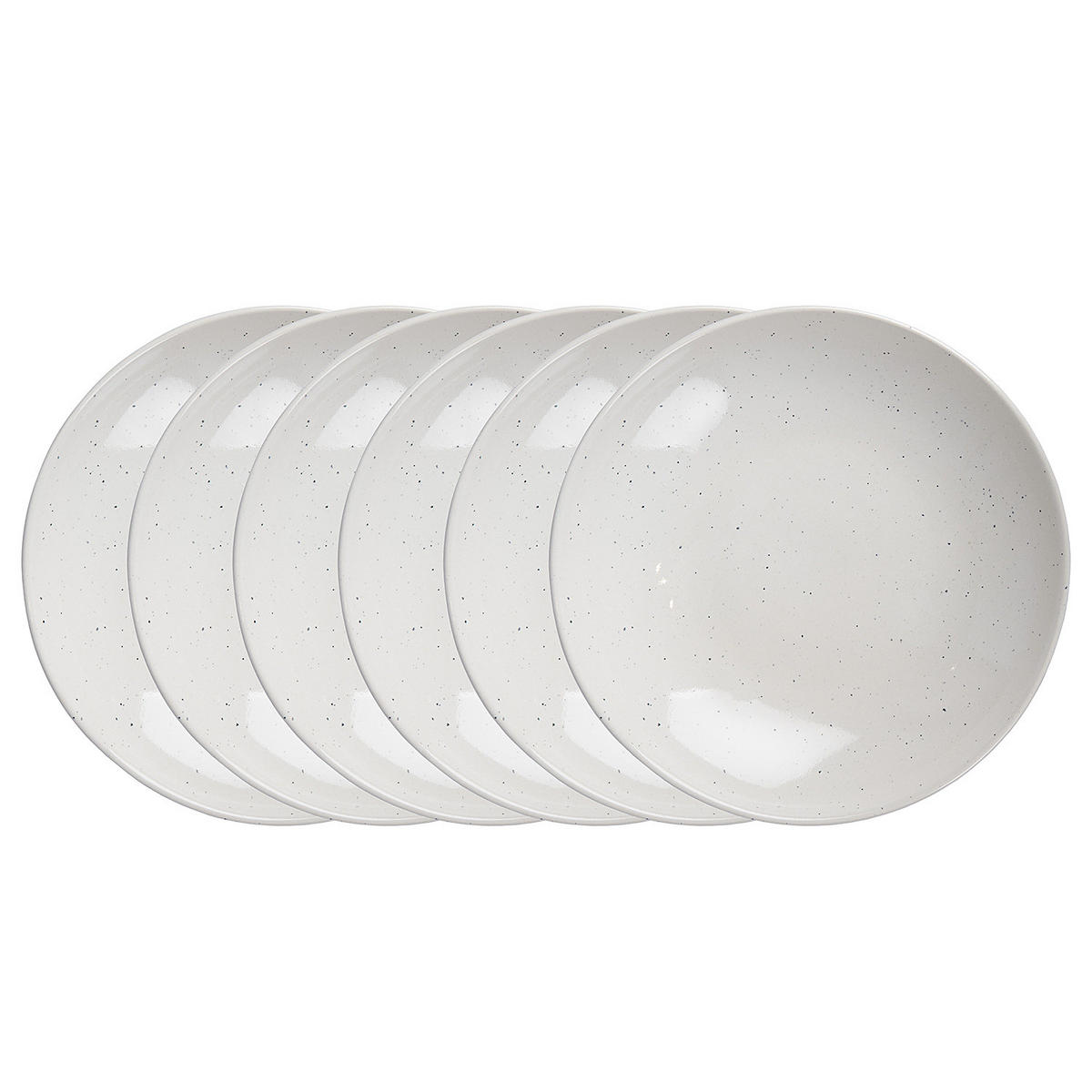 PASTATELLER (6er Set) Lynn - Weiß, Keramik (22/22/5cm) - Butlers