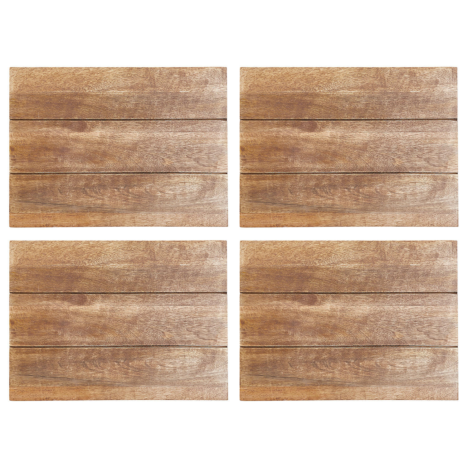 PLATZSET (4er Set) Mango Days - Braun, Holz (40/30cm) - BUTLERS