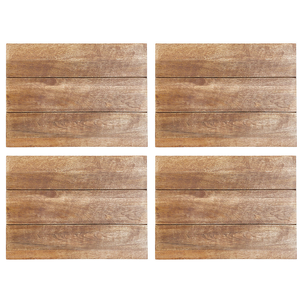 PLATZSET (4er Set) Mango Days - Braun, Holz (40/30cm) - BUTLERS