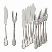 FISCHBESTECK Kreuzband Septfontaines silber 6er Set - Silberfarben, Metall - Villeroy & Boch