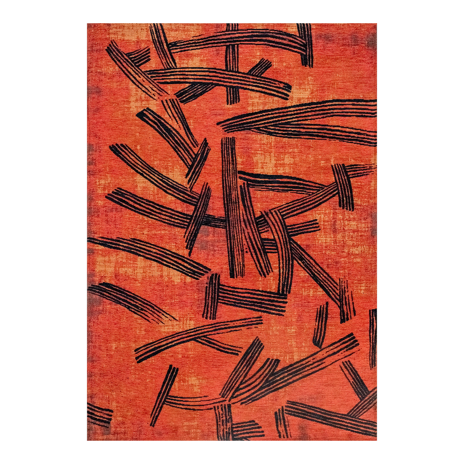 PREPROGA Kanji Ginger Chocolat 200/280 cm - rdeča, umetna masa/tekstil (200/280cm) - Louis De Poortere