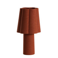 TISCHLAMPE Musaby Orange Ø25/50 cm - Orange, Textil (25/25/48.5cm) - Light & Living