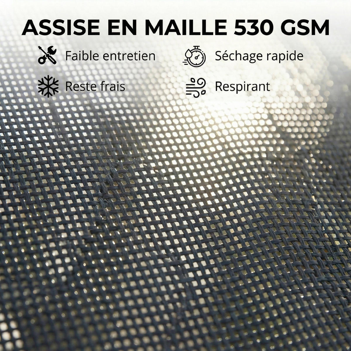 SONNENLIEGE DE-15696 mit Rollen Dunkelgrau - Dunkelgrau, Metall (62/88/190cm) - ComfortXL