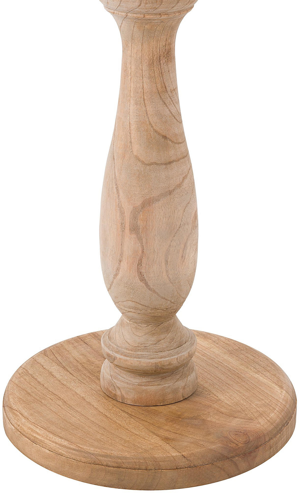 BEISTELLTISCH rund 50 cm Holz Natura - Eukalyptusholzfarben, Holz (50/50/60cm) - CLP