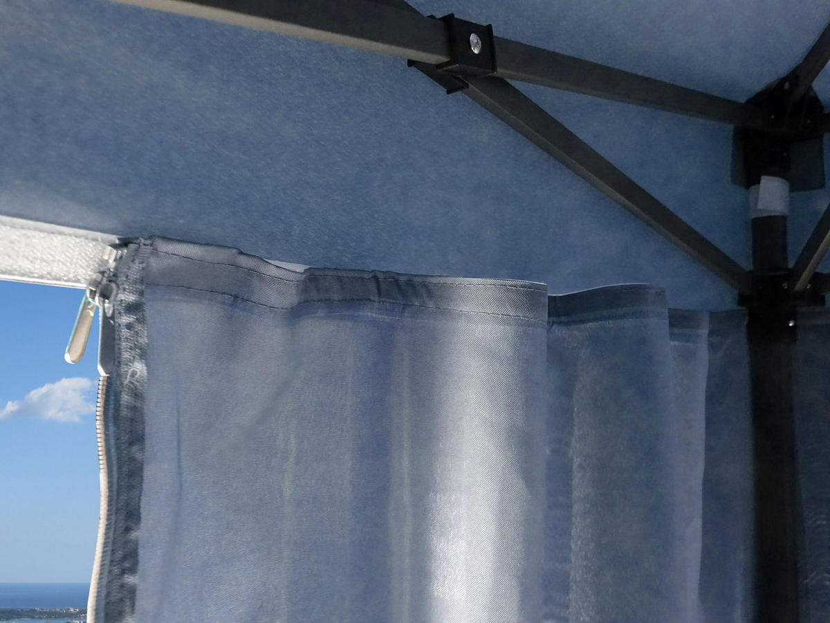 FALTPAVILLON 2x3m Smoky Grau - Grau, Metall (200/245/300cm) - QUICK STAR