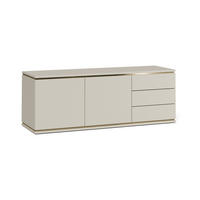 LOWBOARD Linette Cashmere 135 x 48.6 cm mit 2 Türen und 3 Schubladen - Kaschmir, Holzwerkstoff (135/48.6/42cm) - Vicco